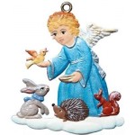 Angel with Animals Christmas Pewter Wilhelm Schweizer